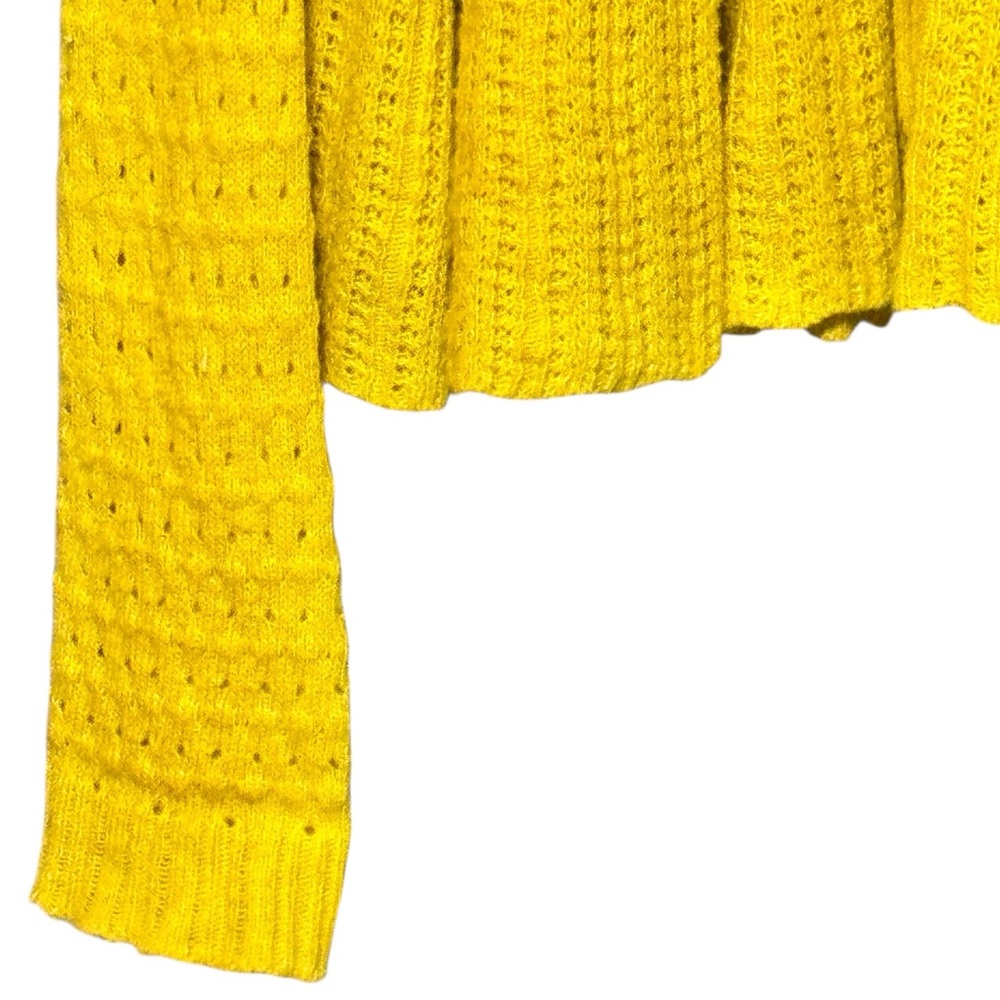 Anthropologie Bright Yellow Knit Cardigan - Picture 5 of 11